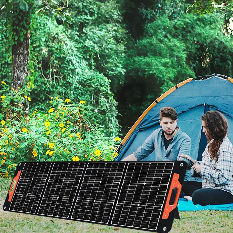 Factory Directly Supply Small Folds Outdoor Portable Panel for Camping 120W Foldable Solar Panels Folding